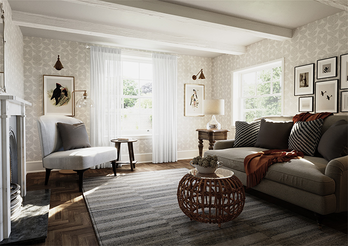 Tanami Voile, White Dawn - Made to Measure Curtains - Image 7